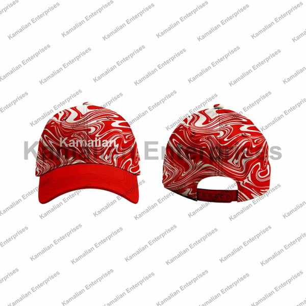 Premium Red and White Printed Baseball Cap for Sports and Casual Wear Manufacturers, Suppliers, Exporters in USA (United States)